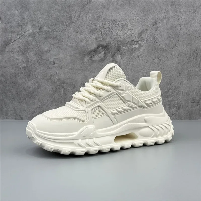 Waterproof Goretex Running Shoes - メンズシューズ、夏の新商品、通気性の良いメッシュ素材、トレンド感のあるデザイン、厚底で多用途に使える、カジュアルなランニングシューズ、ダッドシューズ。