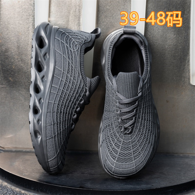 Waterproof Goretex Running Shoes - メンズプラスサイズワイドトゥボックスカジュアルスニーカー、クッションランニングシューズ、軽量通気性ニットウォーキングシューズ（仕事やジムスポーツ用）