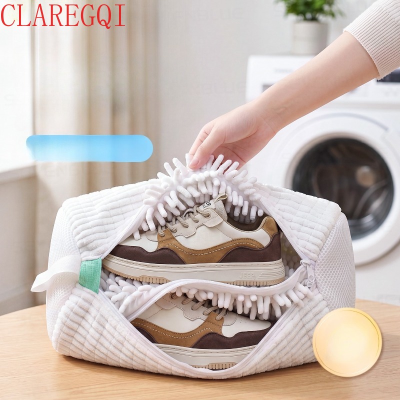 Women'S Shoes - ドライクリーニング専用。靴洗い機用バッグ。ドラム式洗濯機対応。靴の型崩れを防ぐ。手軽に使える靴洗いバッグ。再利用可能。