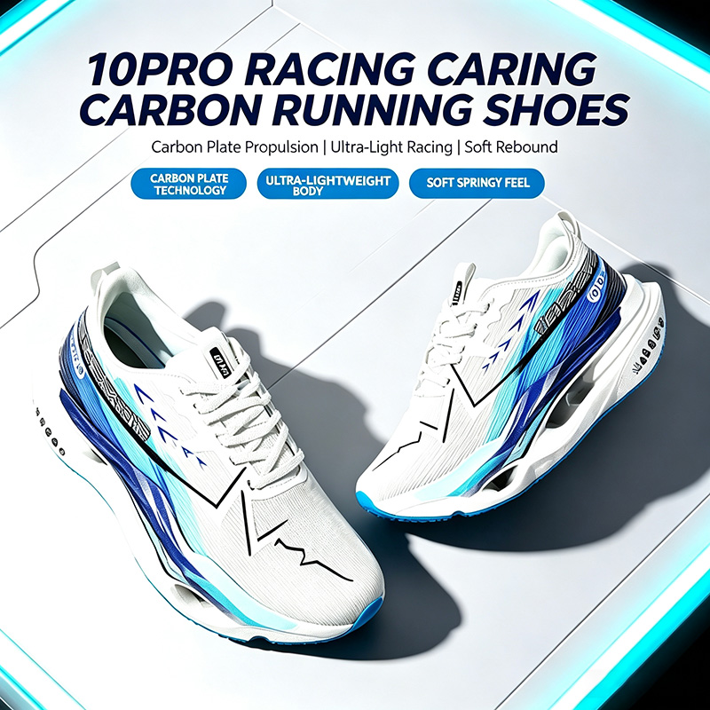 Carbon Plate Marathon Racing Shoes - メンズ、レディース、カーボンプレート搭載、レーシングスニーカー、10Pro、滑り止め、衝撃吸収、マラソン、競技用ジョギング、トレーニング用。