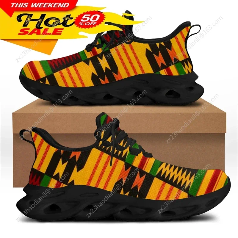アフリカ民族部族柄スニーカー男性用新しいメンズファッションフ - Running Shoes のレビューと価格