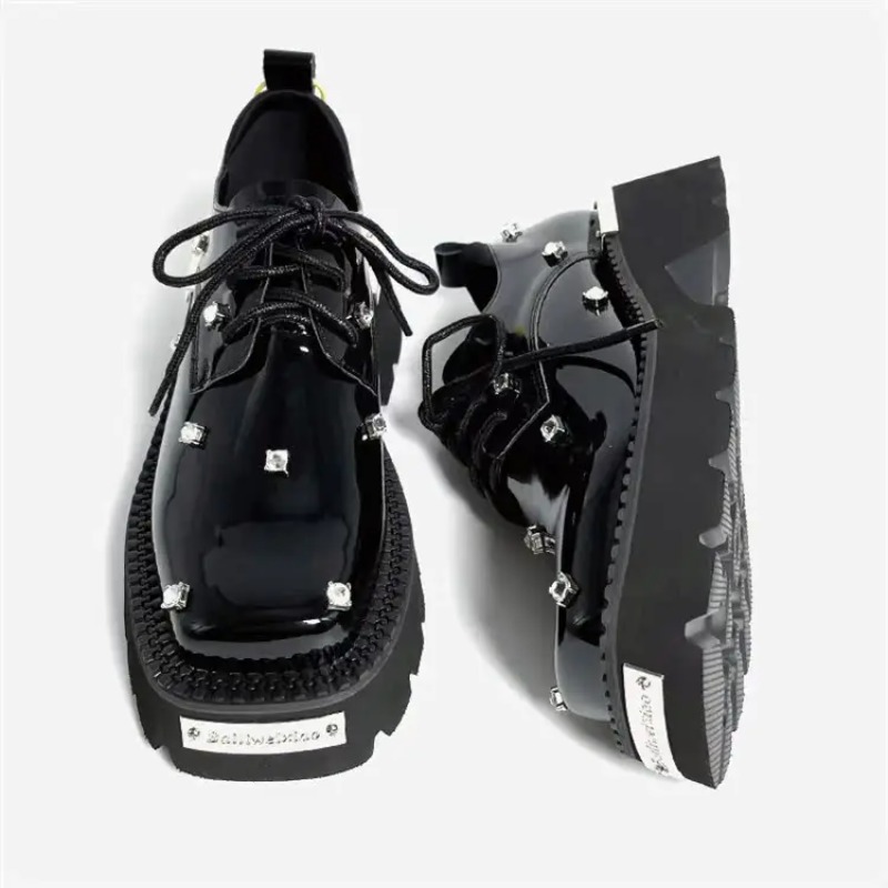 女性ローファークリスタルプラットフォーム分厚いメアリージェー - Sandals のレビューと価格