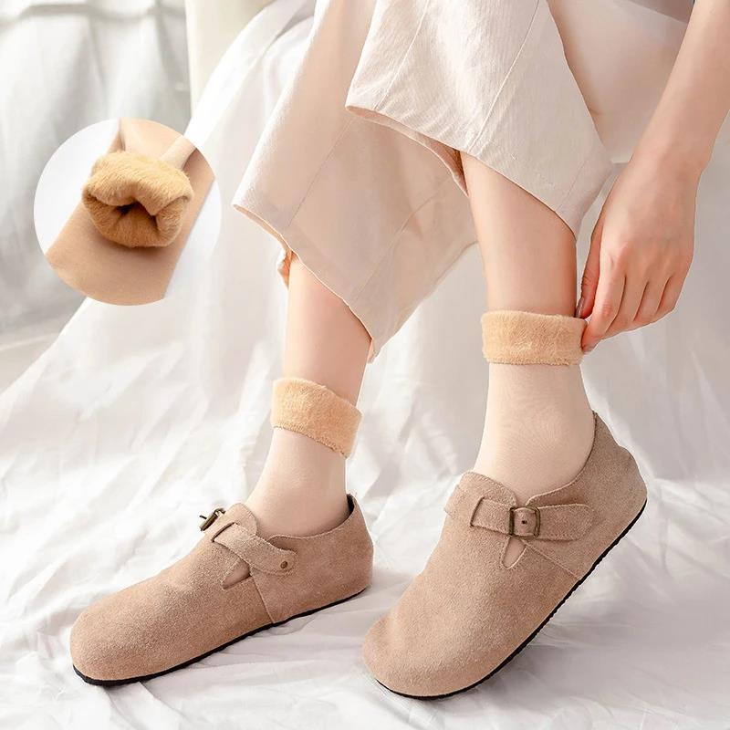 女性用サーマルスノーソックス 秋と冬 厚手 暖かいショートソ - Boots のレビューと価格