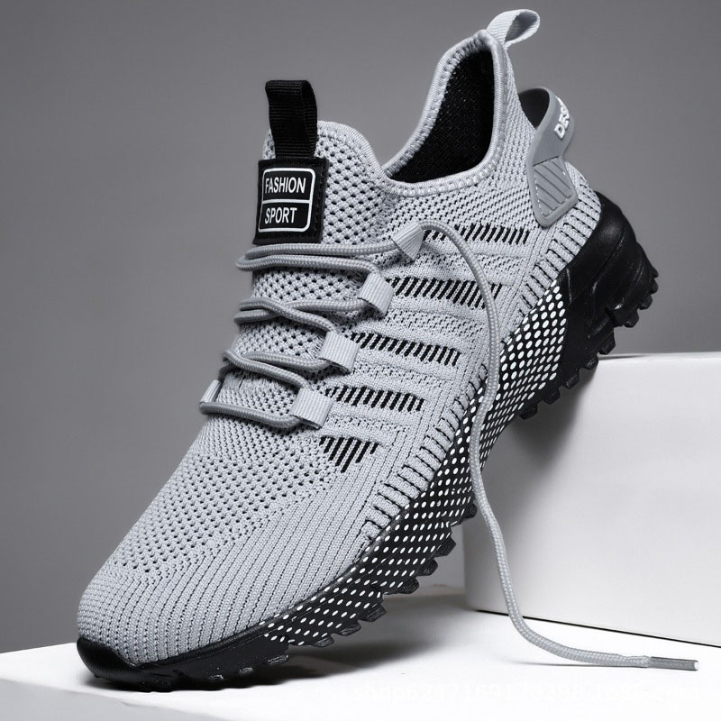 男性用ランニングシューズ屋外通気性男性スニーカー軽量男性テニ - Shock Absorbing Gym Trainers のレビューと価格